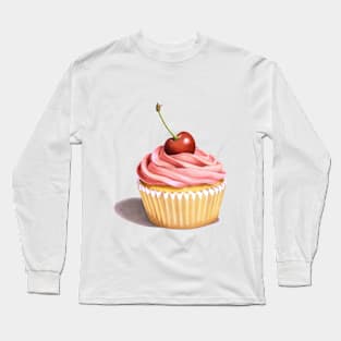 Pink Cupcake Long Sleeve T-Shirt